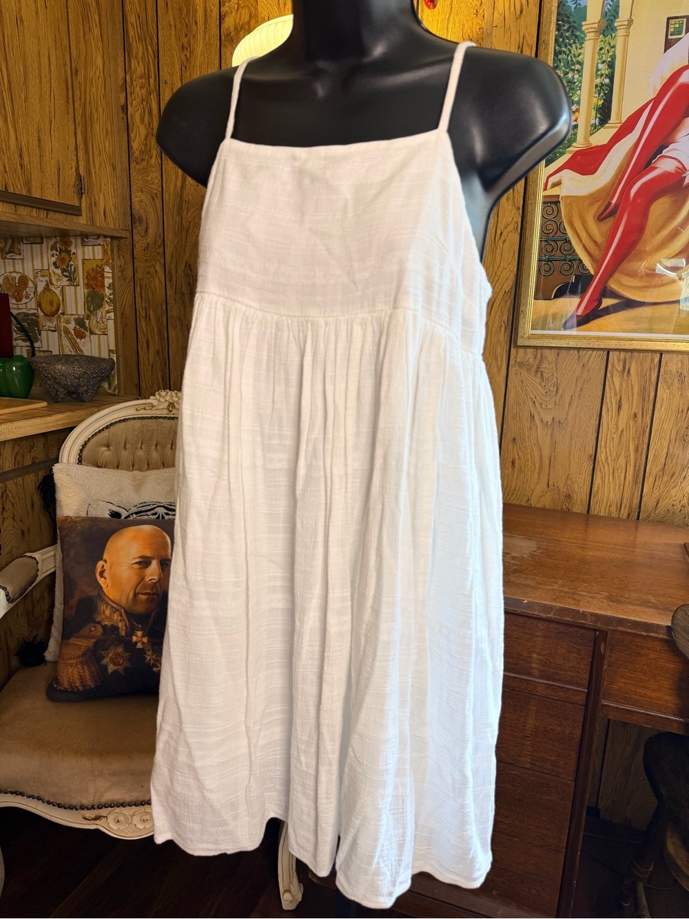American Eagle Outfitters Cotton Blend Mini Sundress